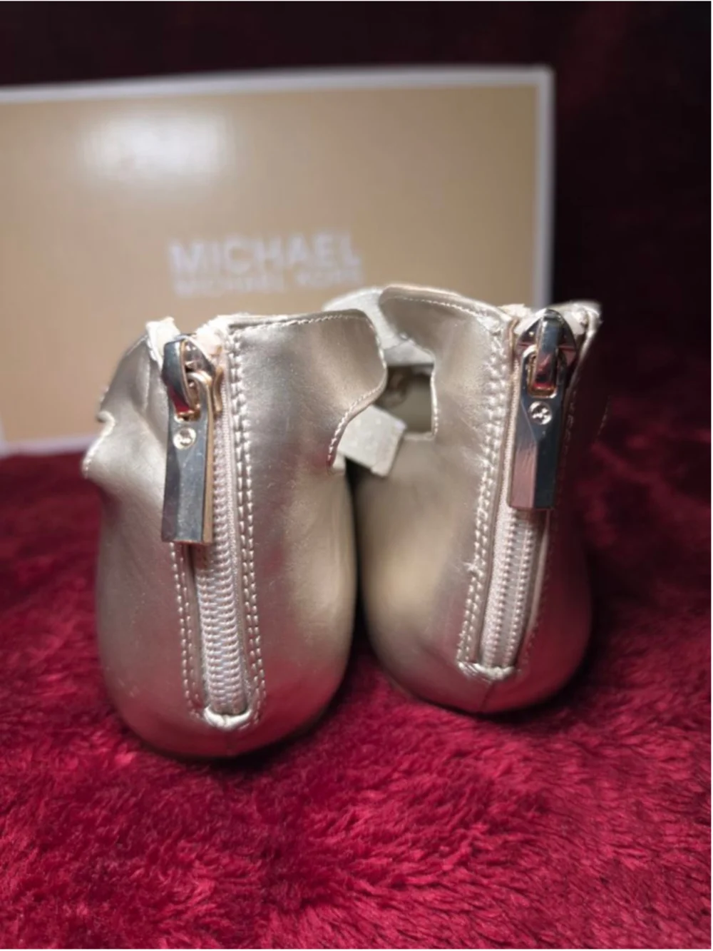 Michael Kors Gold Ballet Flats Dress Shoes Size 3